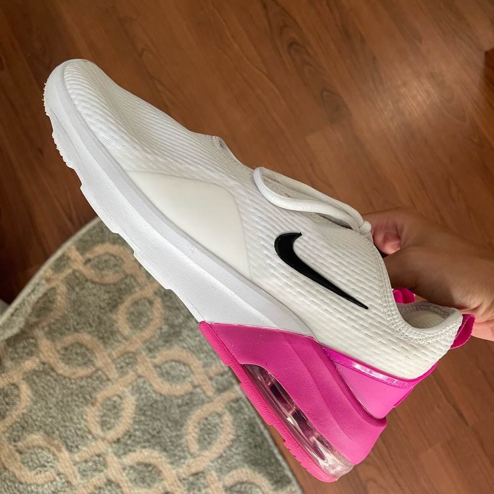 White and Pink Nike Air Maxes